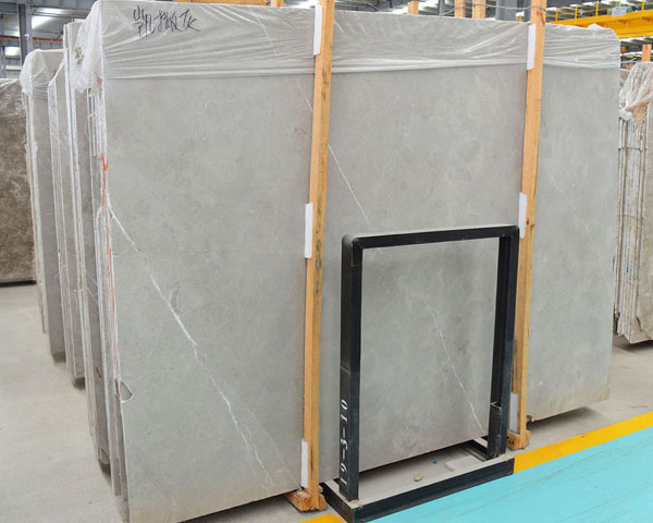 Imported Caesar grey light color marble slab for sale