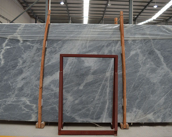 Hot sale white spider vein grey marble slab