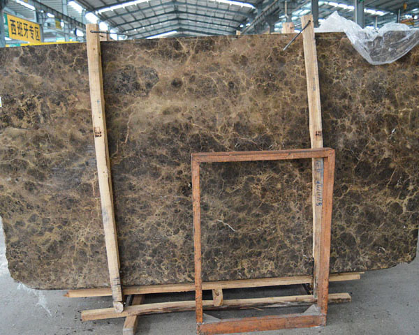 Honed marble stone coffee brown marble slab