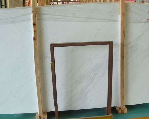 Imported elegant pure white marble slab for flooring tiles
