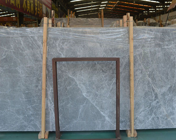 Natural mint grey marble slab white tiny white vein