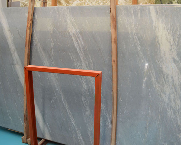 Transparent blue coast vein onyx marble stone