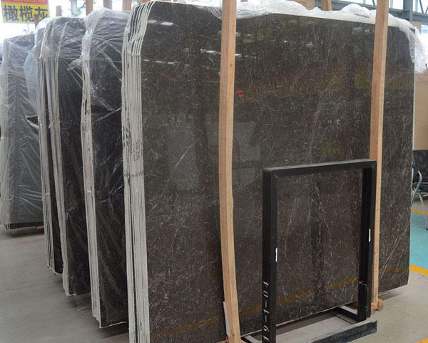 China black olive dark brown marble slab tiles