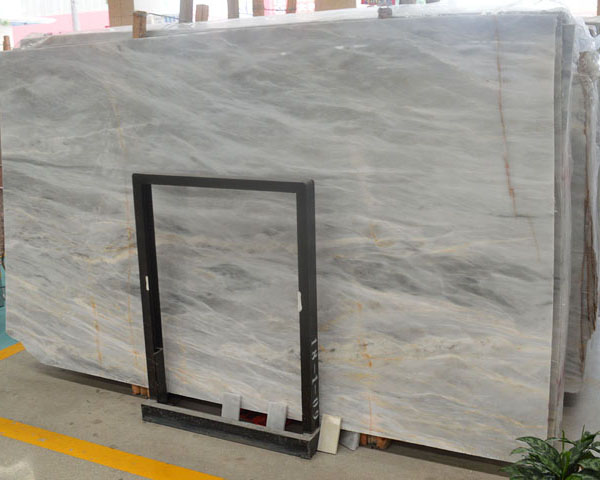 Gold line veins hoar grey onyx slab tiles for sale