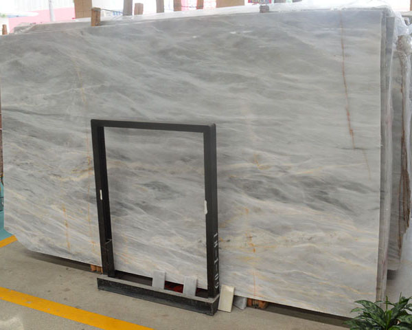 Gold line veins hoar grey onyx slab tiles for sale