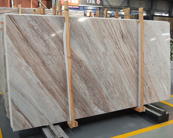 China natural white palissandro marble slab supplier