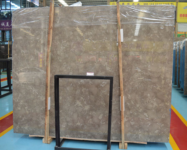 Iran polished grey coffee brown marble slab price