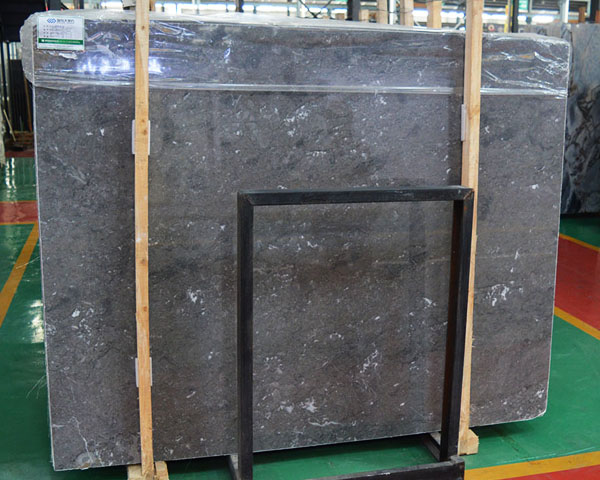 Royal golden sandalwood dark grey marble slab