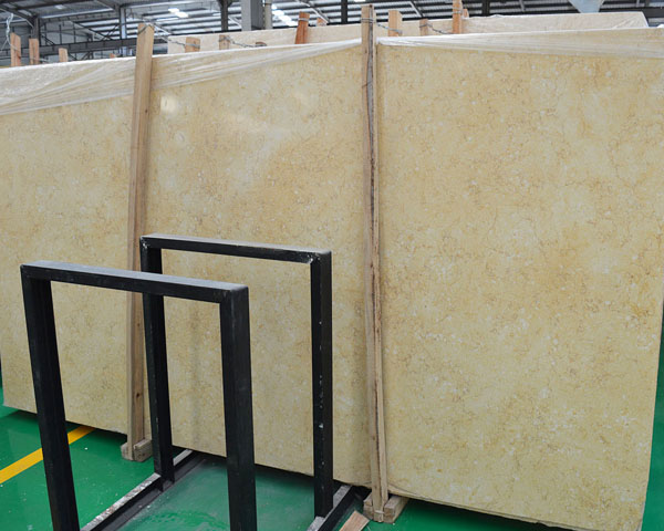 Cheap yellow resplendent marble slab tiles for sale