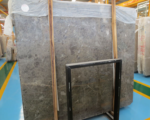 Hot sale light color savana grey marble slab