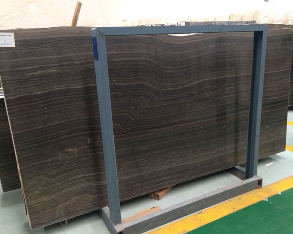 Dark color eramosa brown wood grain marble