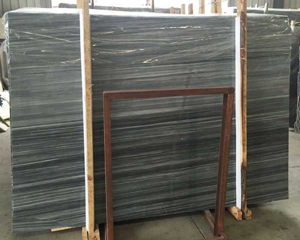 Hot sale cloudy grey wood vein marble slab tiles