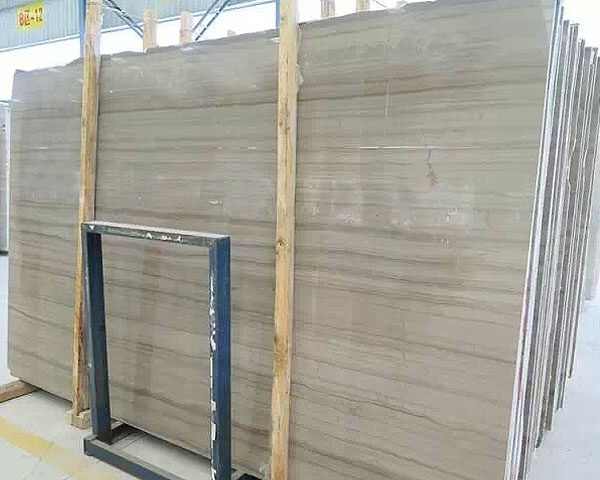 Imported greek athens grey wood grain marble slab 