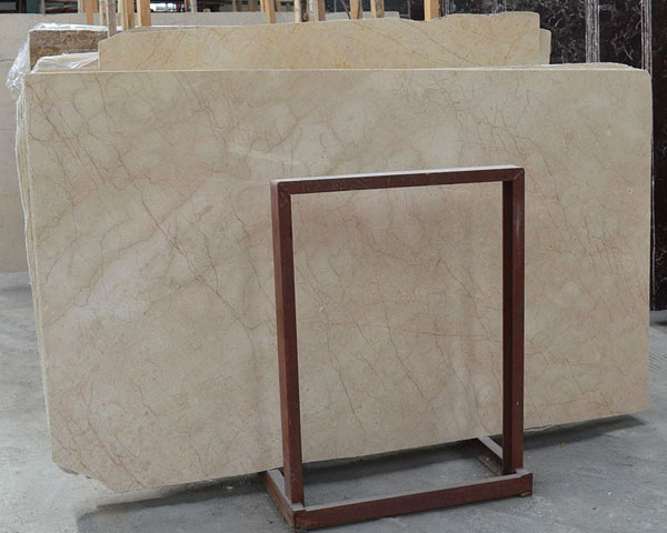 Turkish sofitel gold line veins beige marble slab