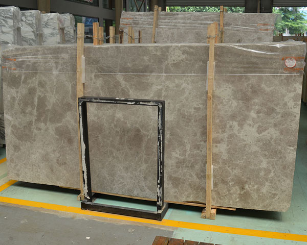 Hot sale light grey aurora marble slab flooring tiles