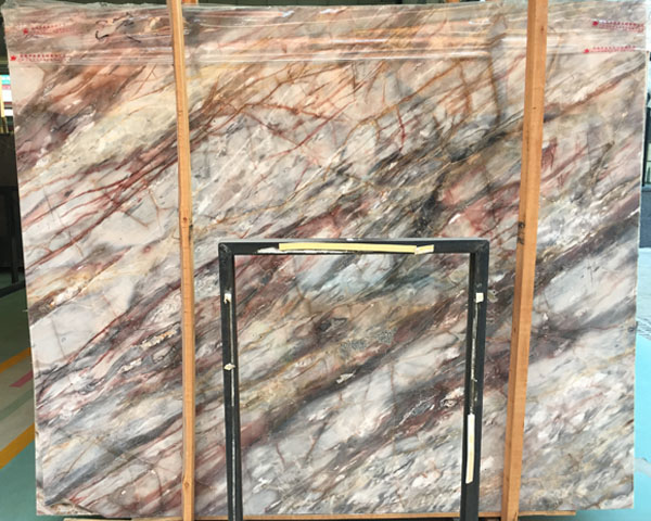 Louis agate red vein onyx marble slab for sale
