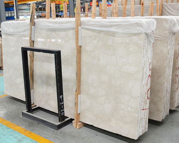 Imported natural middle east beige marble slab