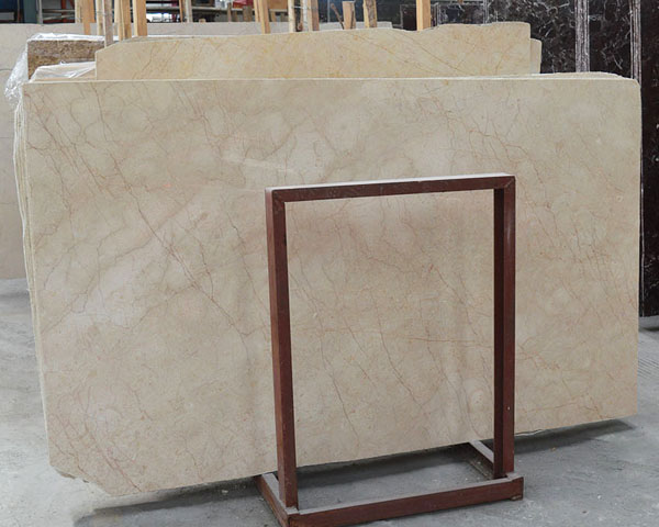 Hot sale Menis gold vein beige marble slab price