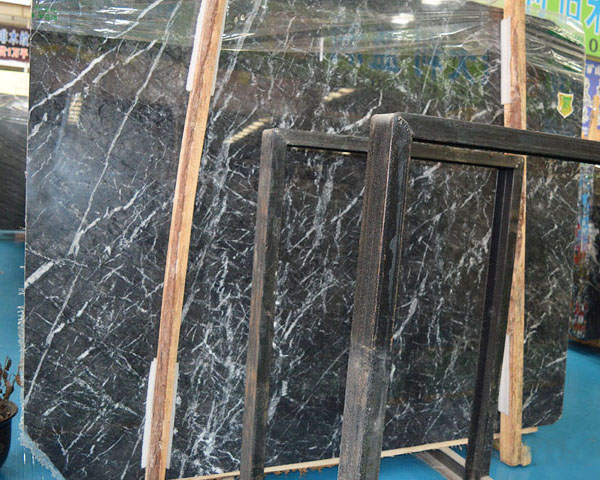 Italian imported dark grey emperador marble slab