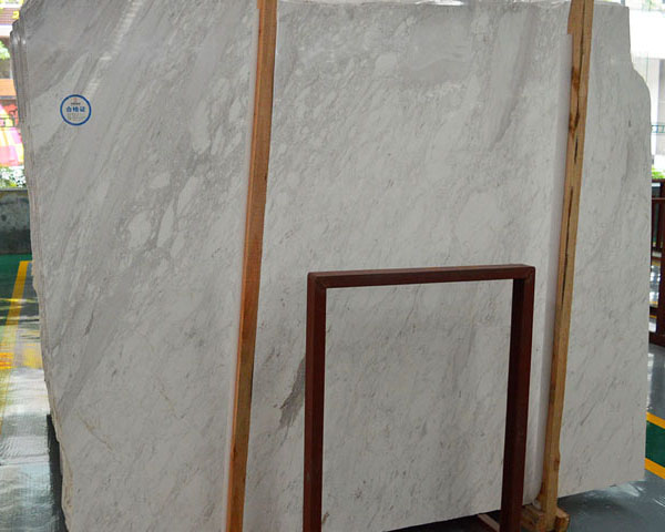 Imported Greek volakas jazz white marble slab